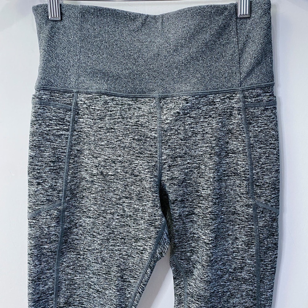 athleta exhale heel tight yoga leggings gray space heather size Medium SoftLuxe - Picture 5 of 14